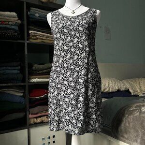 Vintage Gap Floral Boat Neck Dress sz S